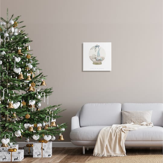 Stupell Industries Gnome For The Holidays Seashells Canvas Wall Art